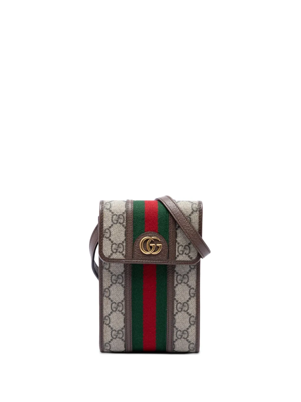 Gucci Pre-Owned 2000-2015 Mini GG Supreme Web Ophidia crossbody bag - Toni neutri