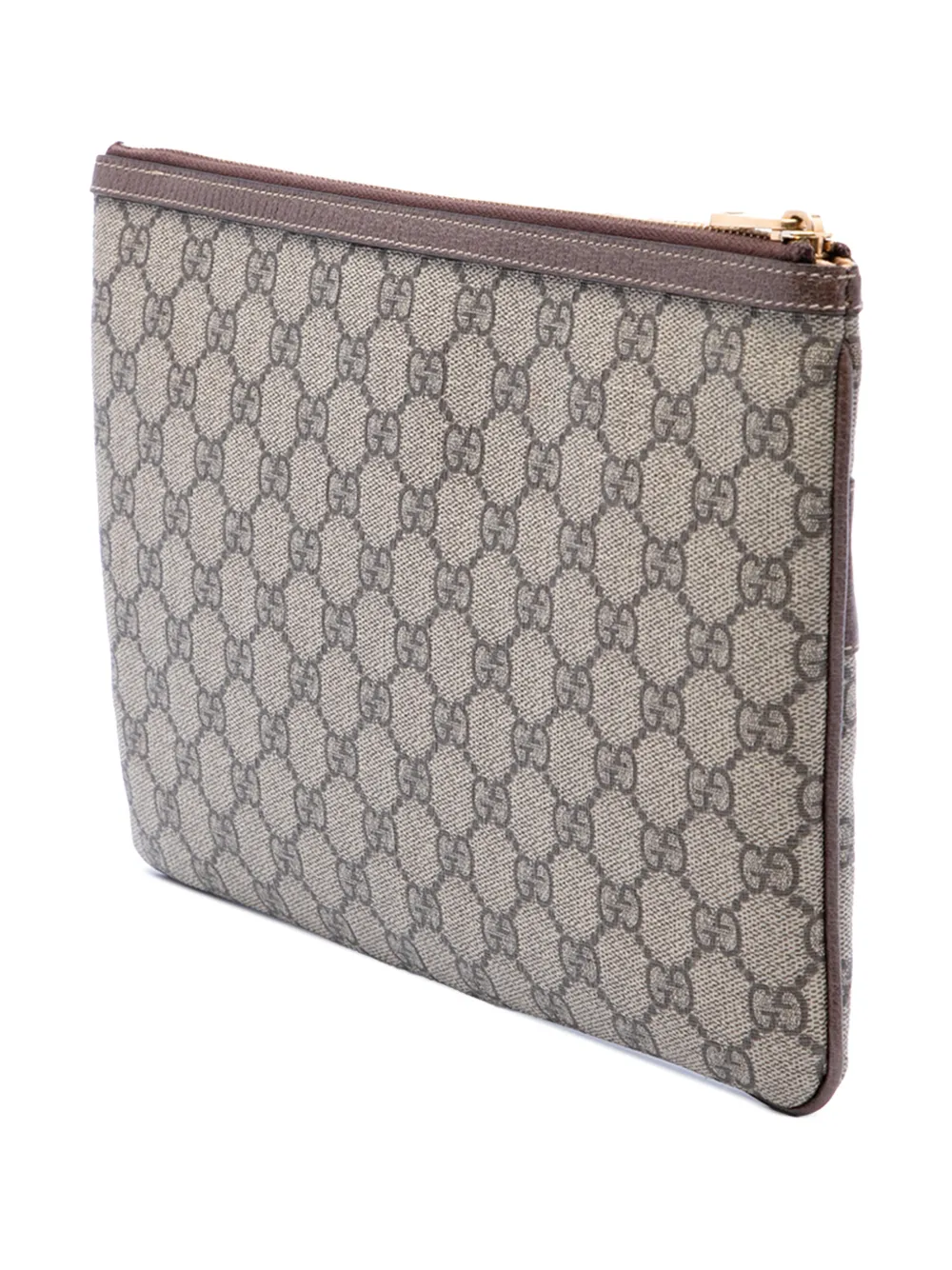 Gucci Pre-Owned 2016-2026 GG Supreme Web Ophidia clutch Beige