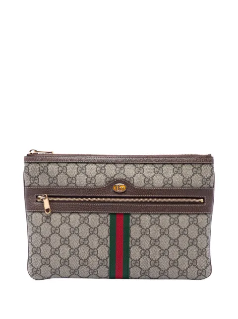 Gucci Pre-Owned 2016-2026 GG Supreme Web Ophidia clutch bag