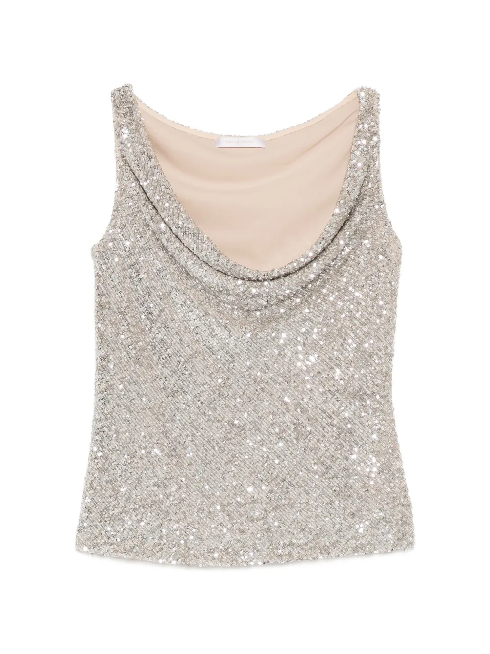 Naeem Khan sequin-embellished top - Argento