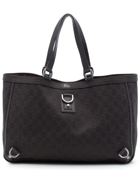 Gucci Pre-Owned 2016-2026 GG Denim Abbey D Ring tote bag