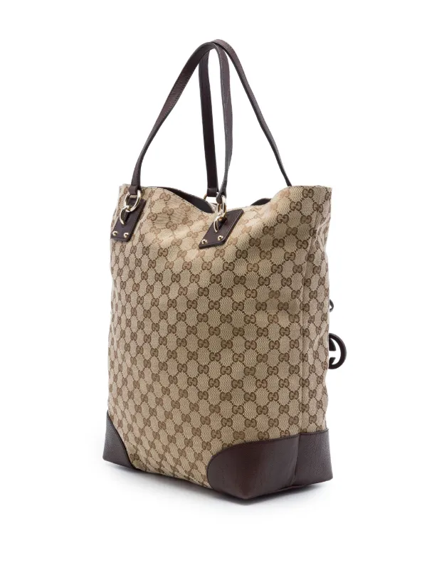 Gucci Pre-Owned 2016-2026 Large GG Canvas GG Charm Tote Bag
