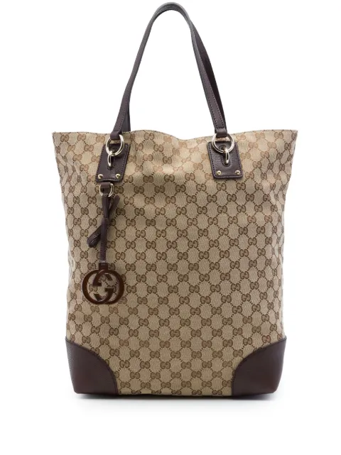 Gucci Pre-Owned 2016-2026 Large GG Canvas GG Charm tote bag