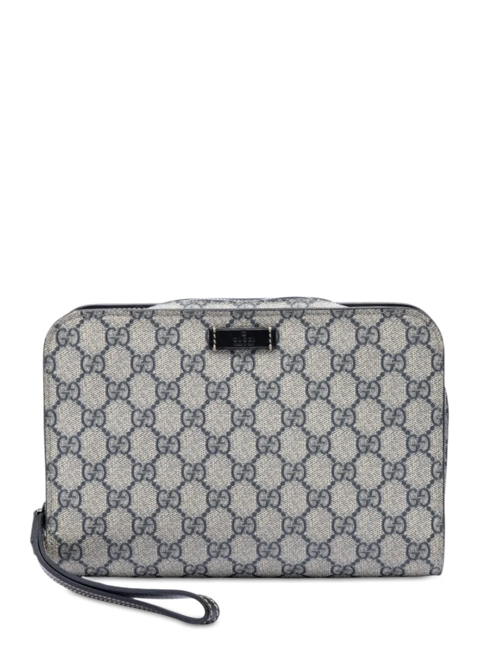Gucci Pre-Owned 2016-2026 GG Supreme clutch bag - Nude