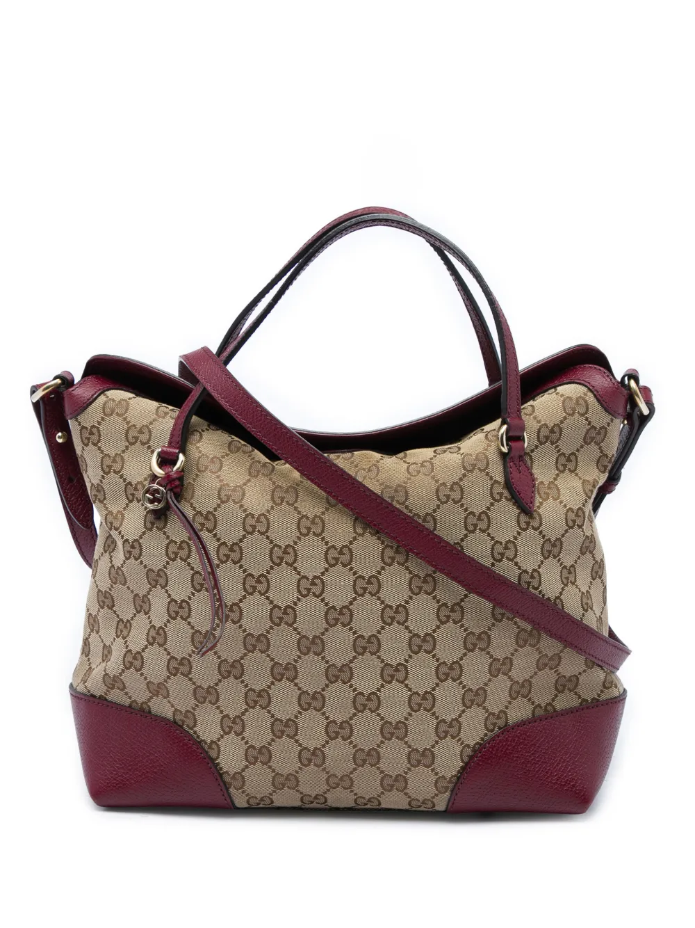 Gucci Pre-Owned 2016-2026 Medium GG Canvas Bree Fold Over Tote satchel - Toni neutri