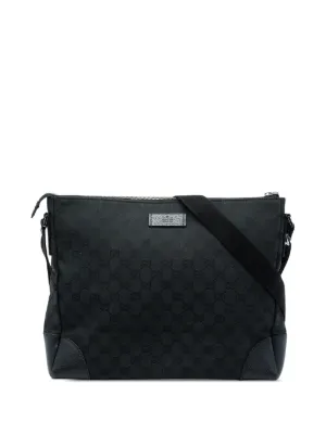 Gucci GGスプリーム ウェブ メッセンジャーバッグ ミニ | ブラック
