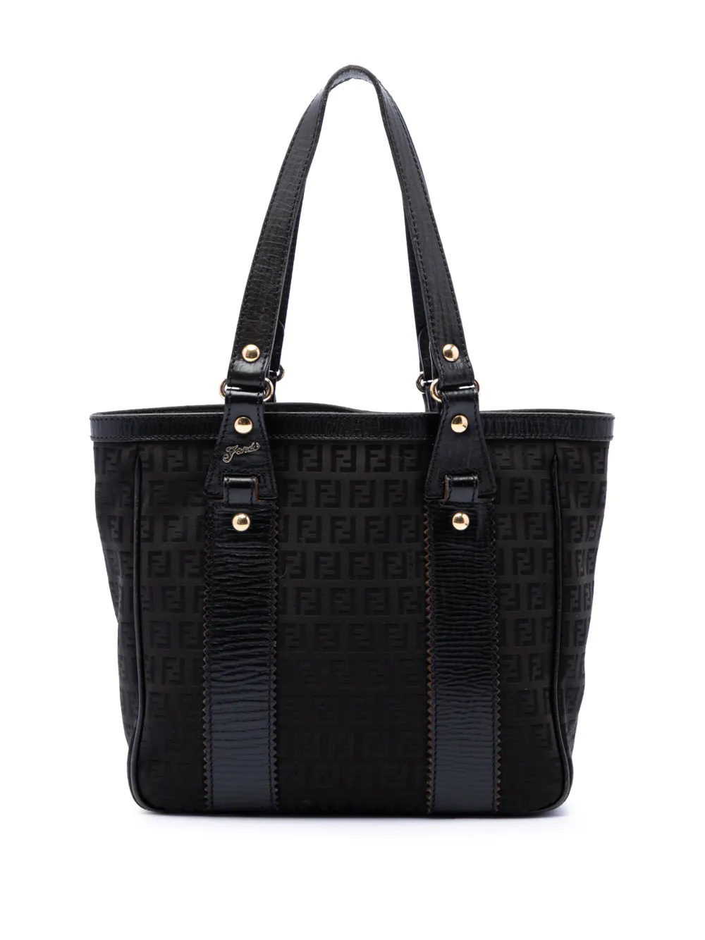 Fendi Pre-Owned Borsa tote in tela con motivo Zucchino 2000-2010 - Nero