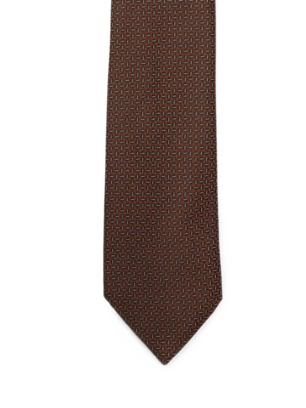 Canali geometric-pattern tie Bruin