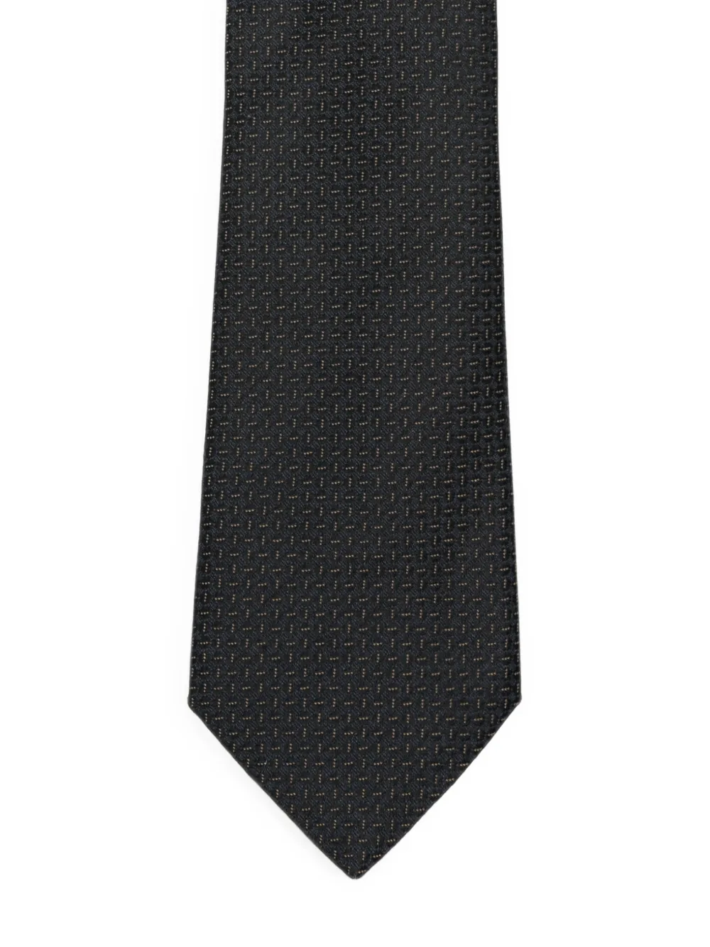 Canali Stropdas met micro-patroon Zwart