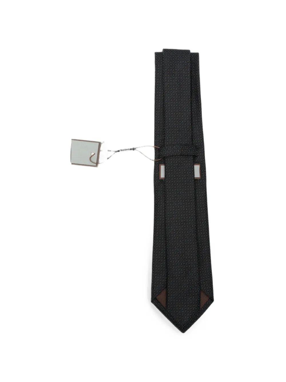 Canali Stropdas met micro-patroon Zwart