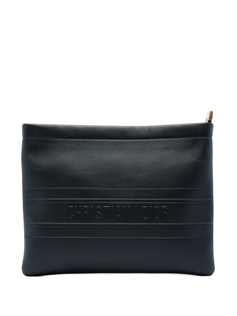 Christian Dior Pre-Owned pochette à logo embossé (2020) - Noir Christian Dior Pre-Owned pochette à logo embossé (2020) - Noir