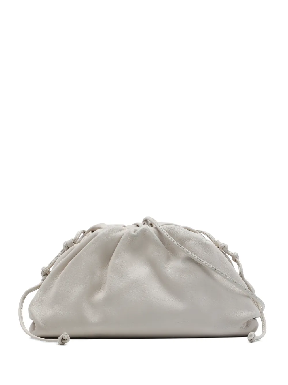 Bottega Veneta Pre-Owned Borsa a tracolla The Mini Pouch in pelle di agnello 2012-2026 - Bianco