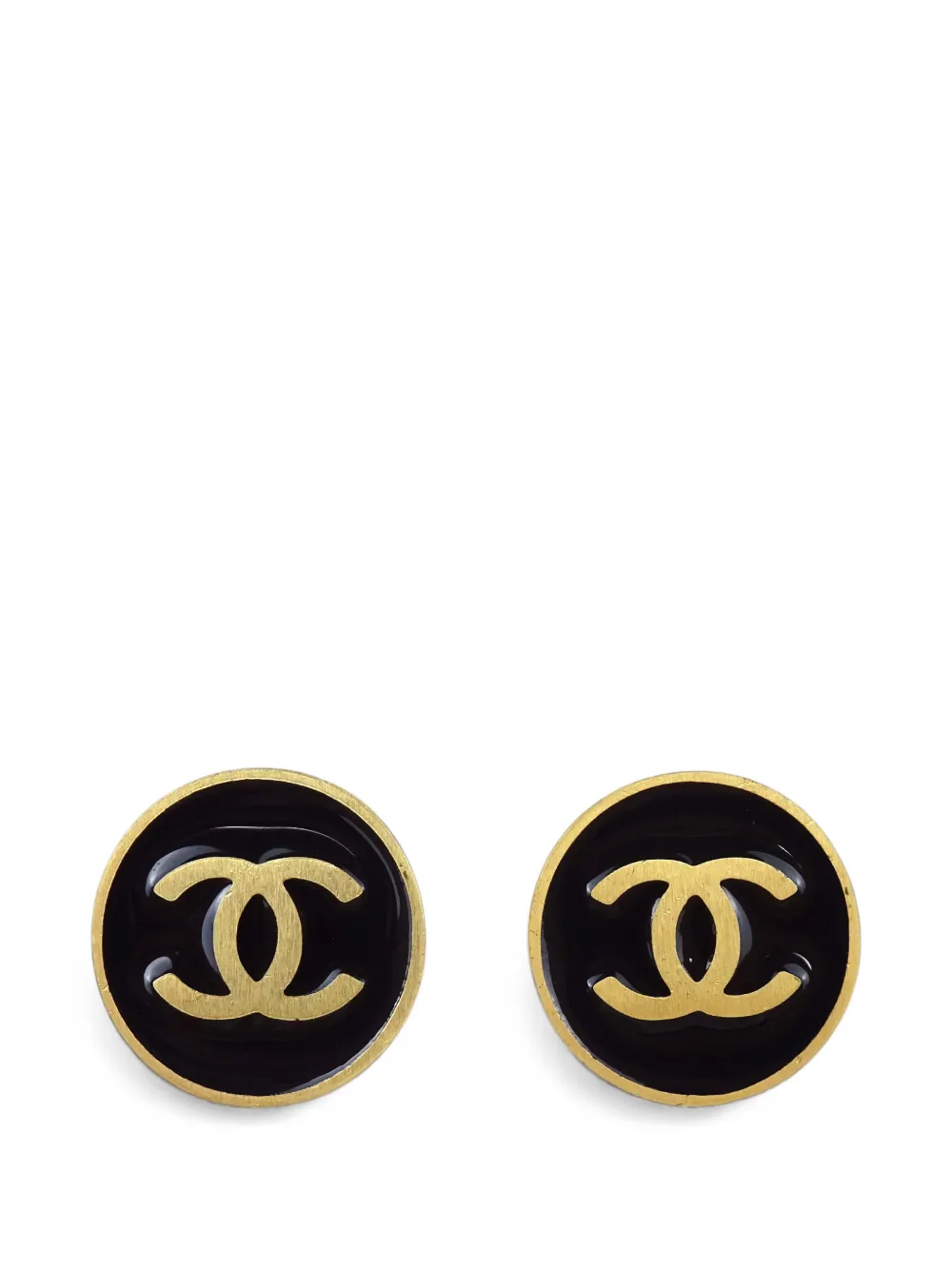 CHANEL Pre-Owned 2001 clip-on earrings - Oro