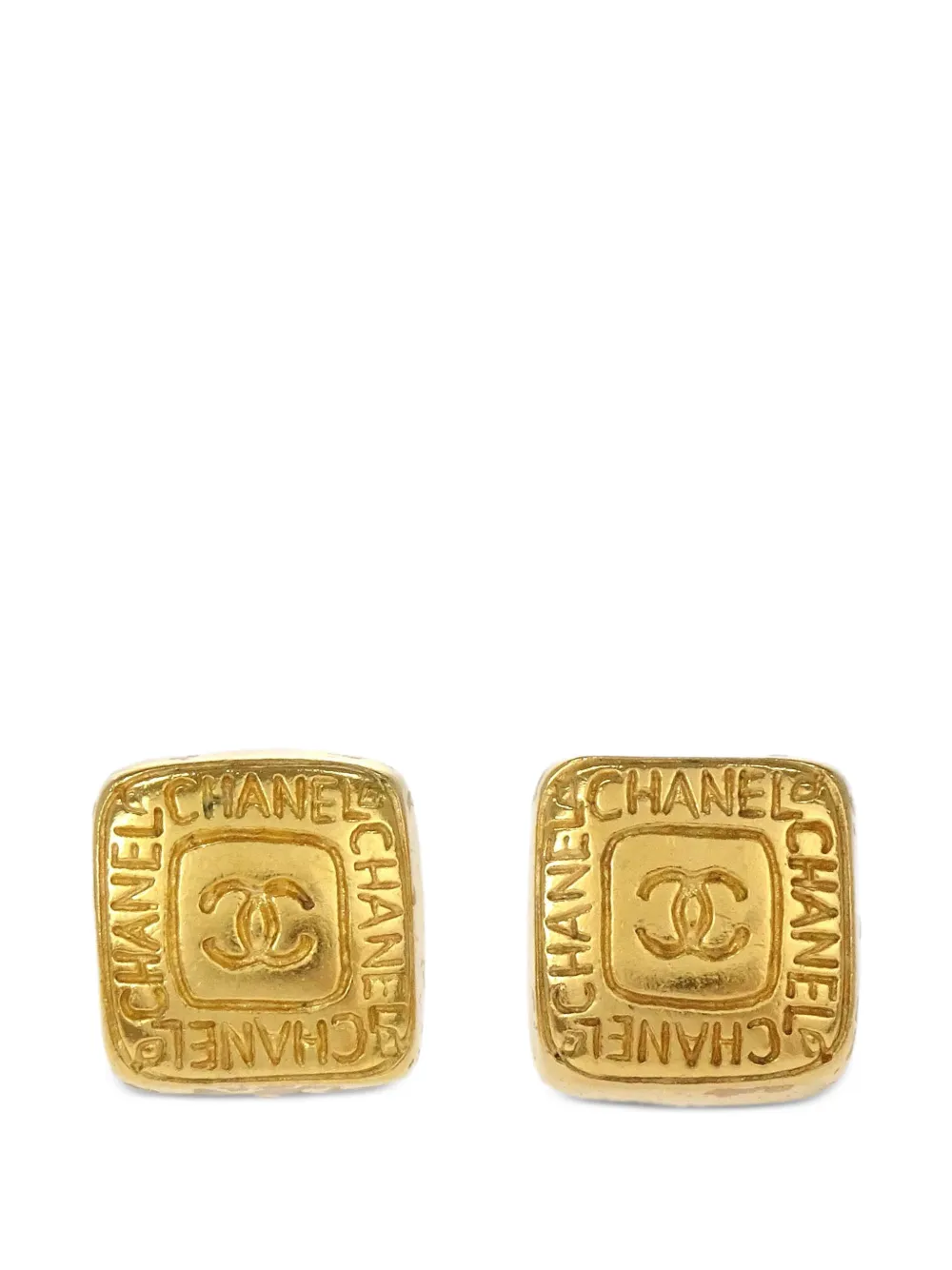 CHANEL Pre-Owned Orecchini a clip 1999 - Oro