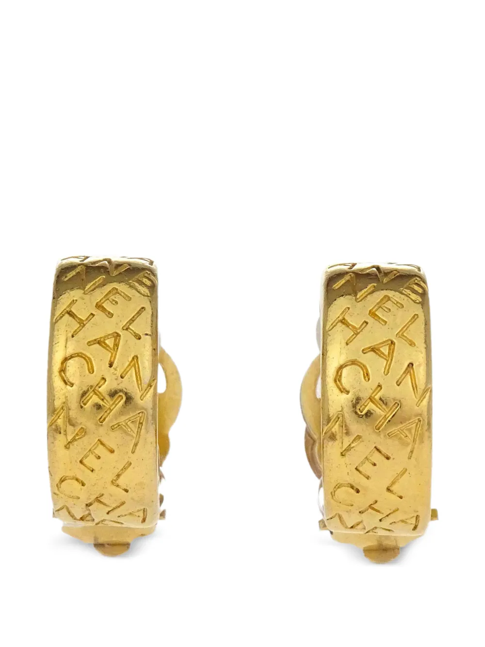 CHANEL Pre-Owned Orecchini a clip a cerchio anni 1990-2000 - Oro