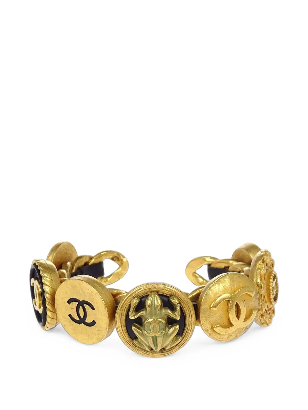 CHANEL Pre-Owned 1995 Armreif mit Froschmotiv - Gold