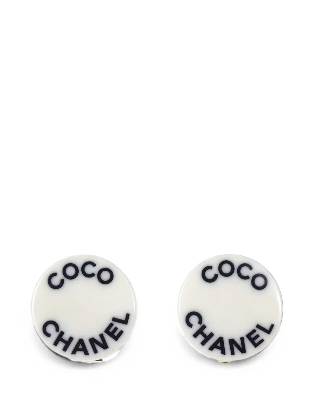 CHANEL Pre-Owned Orecchini a clip Coco Chanel 2007 - Bianco