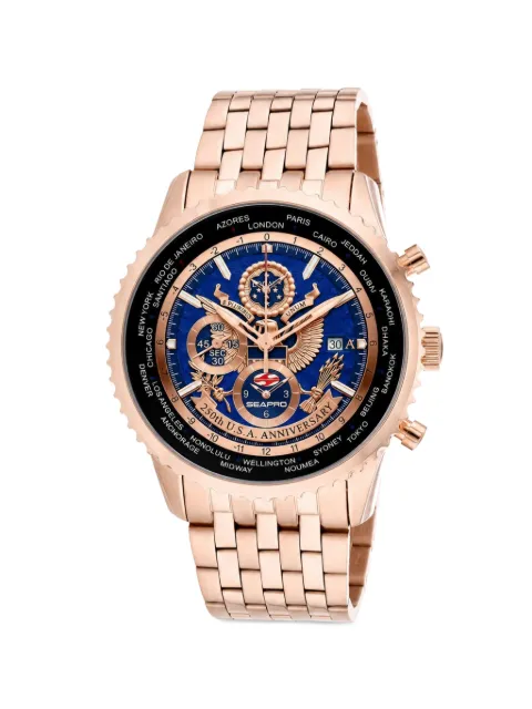 SEAPRO montre Meridian World Timer GMT 45 mm