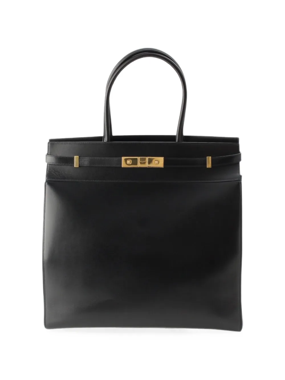 Saint Laurent Pre-Owned 2019-2026 Smooth Calfskin Manhattan North South Shopper tote bag - Schwarz