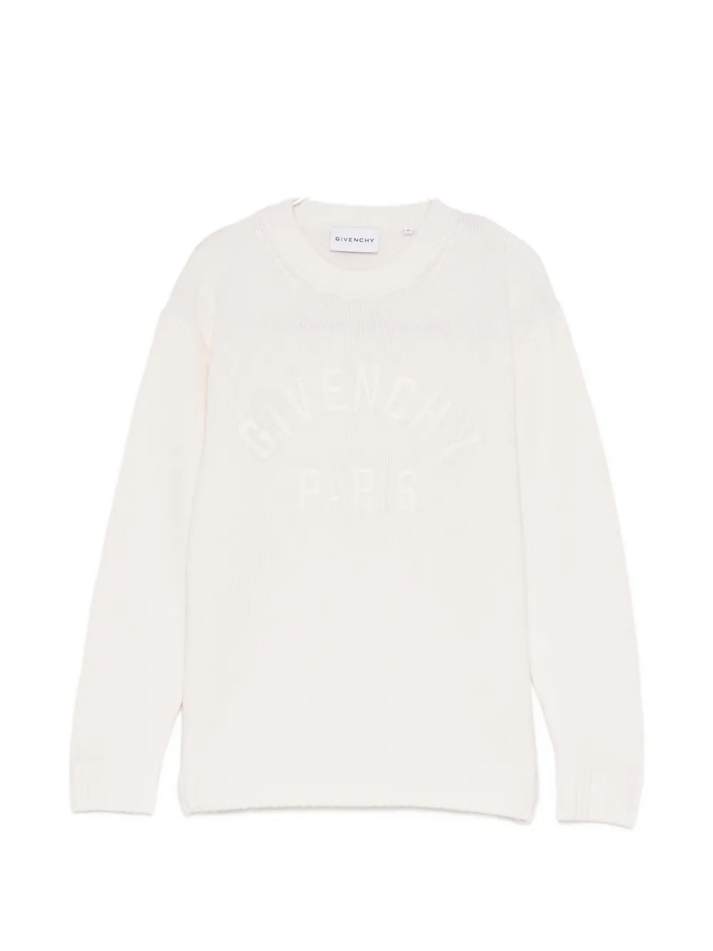 Givenchy Kids logo embroidered sweater - Toni neutri