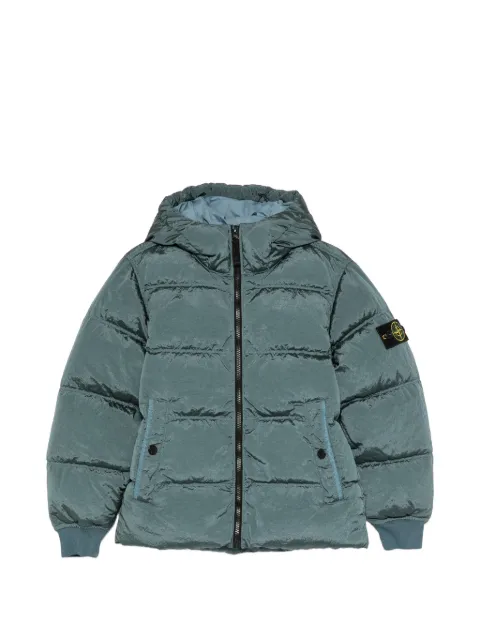 Stone Island Junior quilted hood jacket