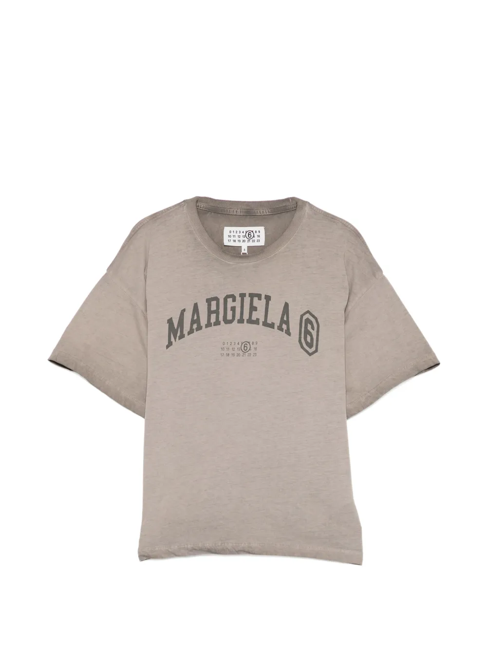 MM6 Maison Margiela Kids T-shirt con stampa - Grigio