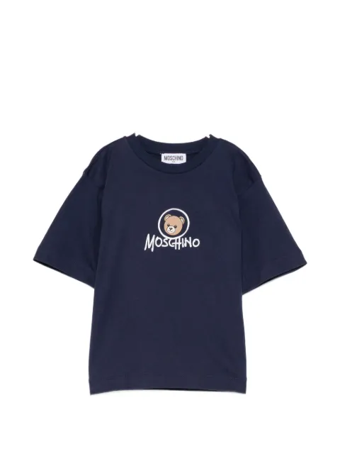 Moschino Kids Teddy Bear logo-print T-shirt