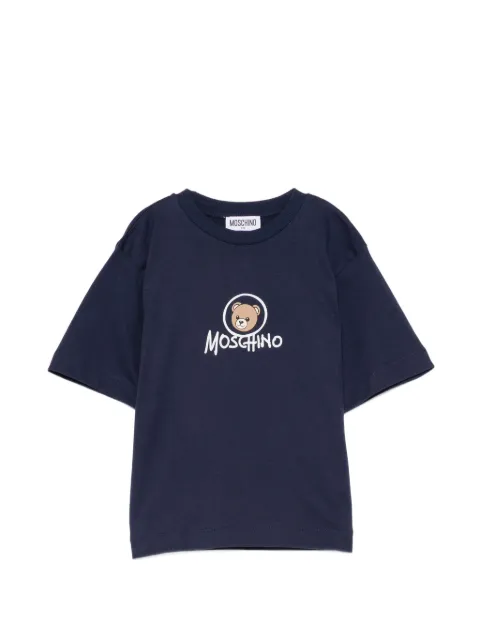 Moschino Kids Teddy Bear logo-print T-shirt