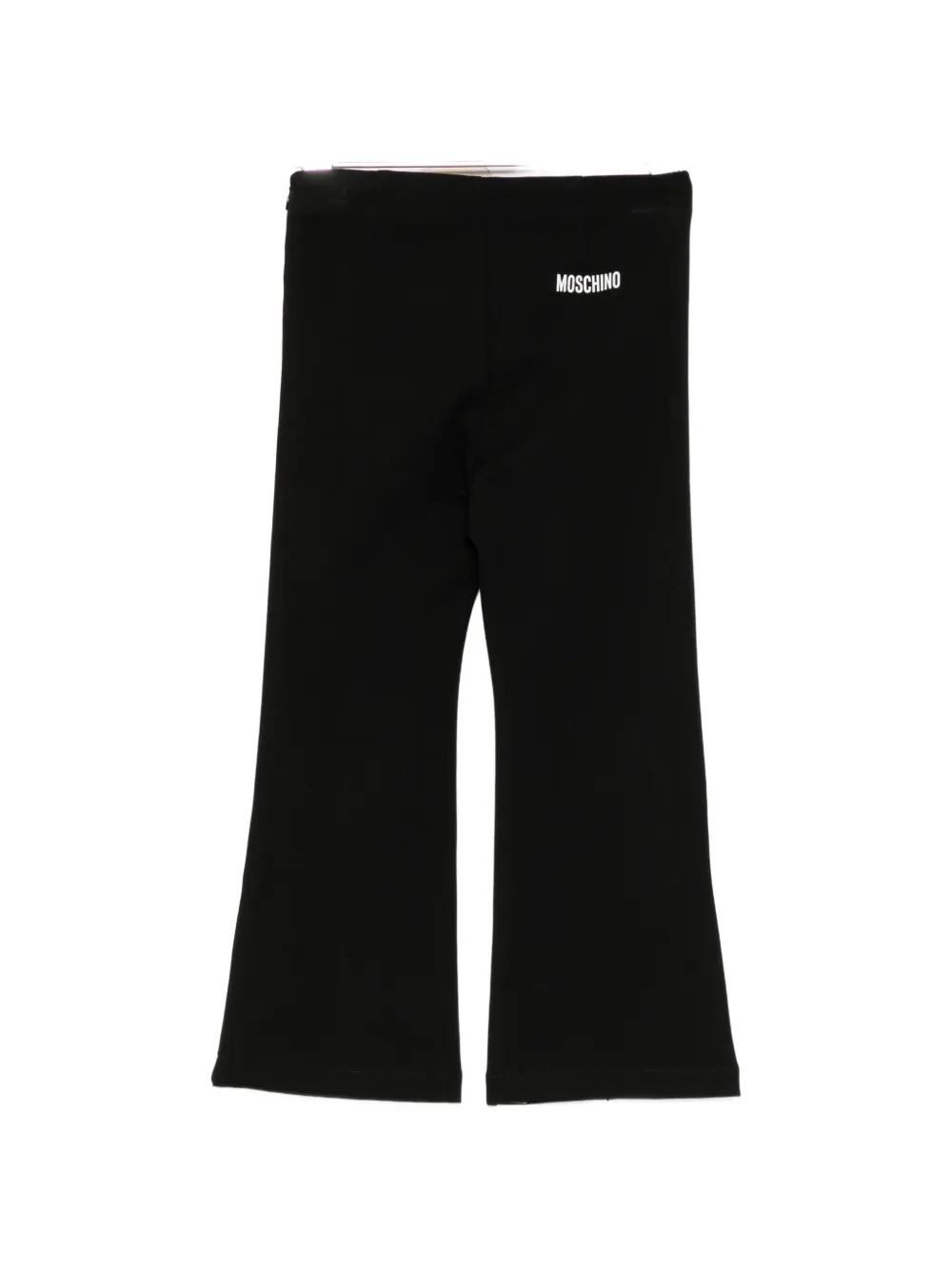 Moschino Kids Broek met logoprint Zwart