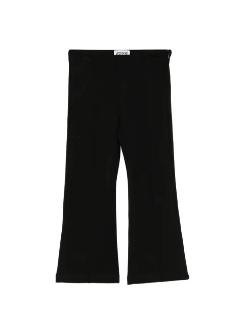 Moschino Kids Ausgestellte Hose mit Logo-Print