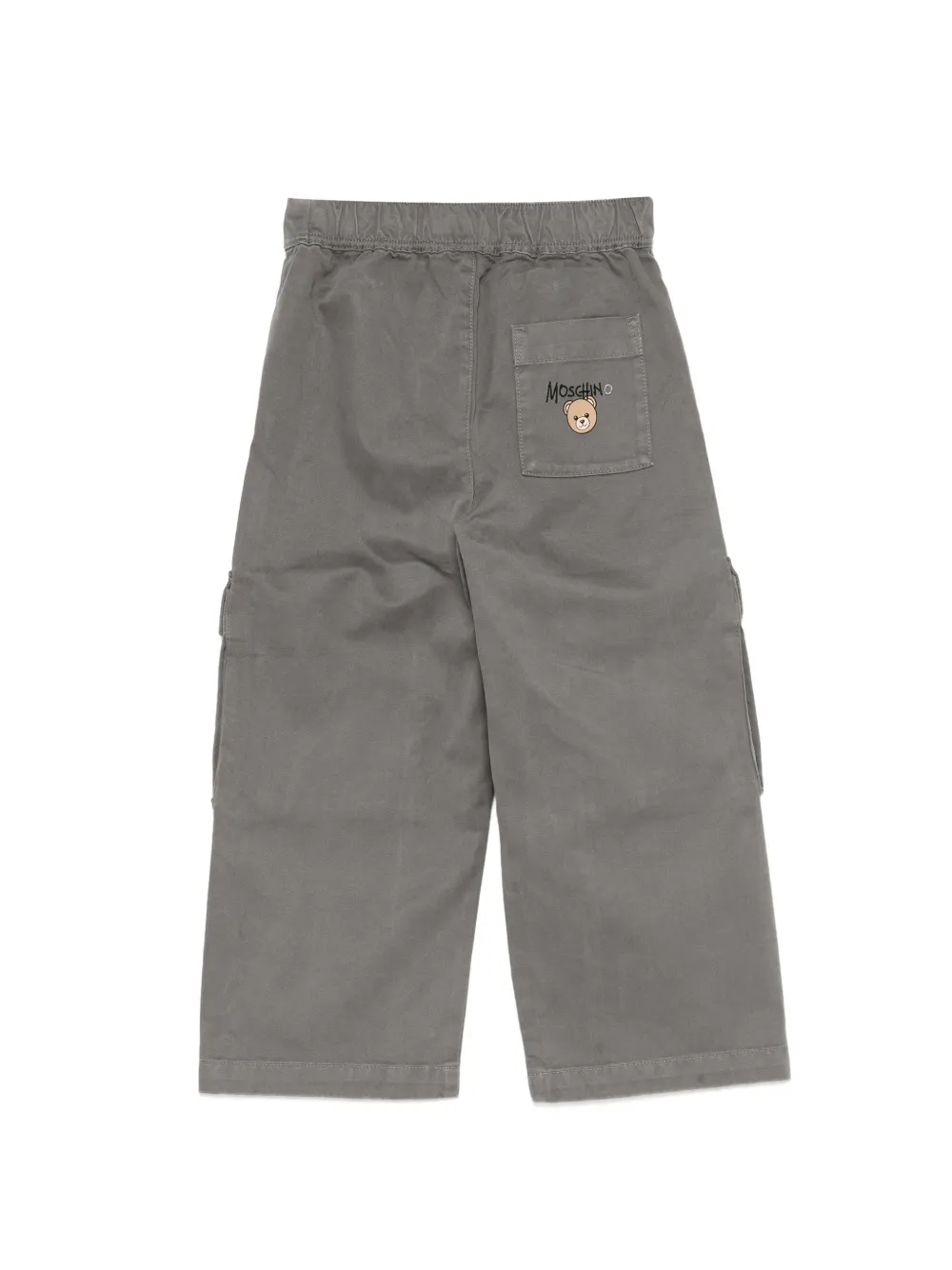 Moschino Kids Cargo broek met teddybeer-patch Grijs