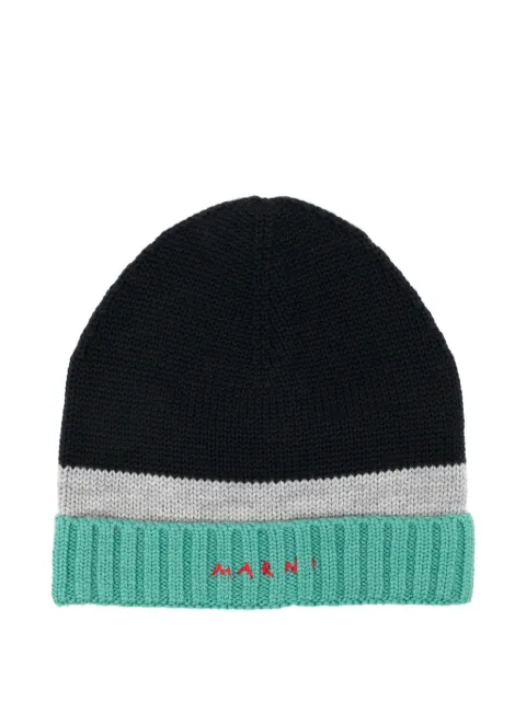 Marni Kids bonnet color-block brodé