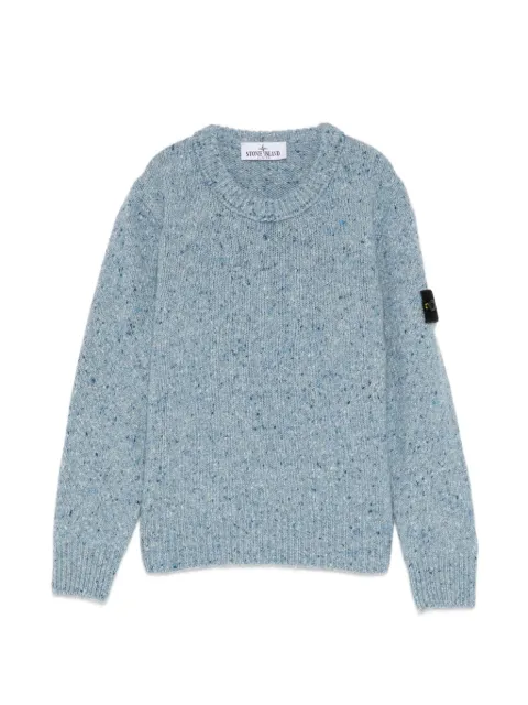 Stone Island Junior suéter tejido con cuello redondo