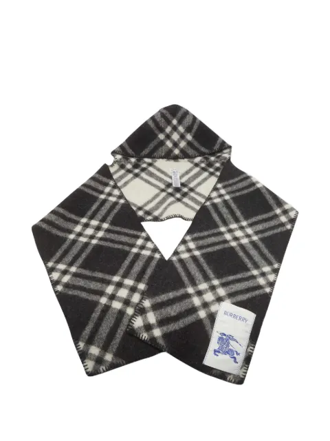 Burberry Pre-Owned Geruite sjaal met capuchon