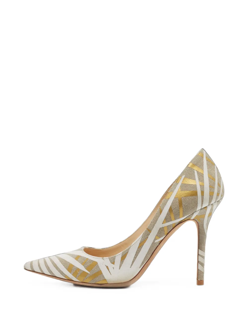 Jimmy Choo Pre-Owned Abel pointed-toe pumps - Nude