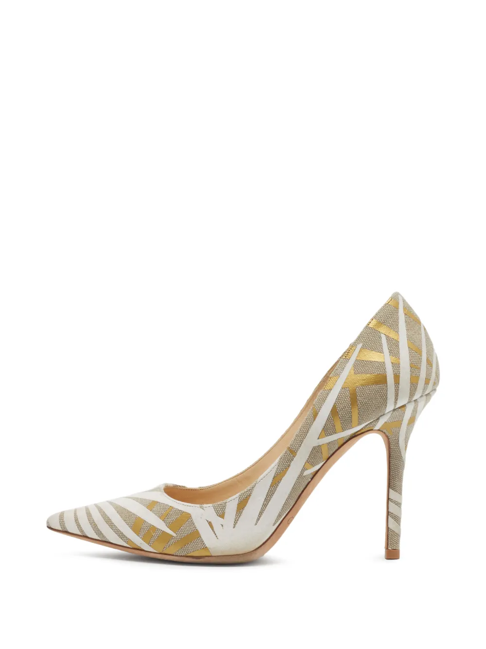 Jimmy Choo Pre-Owned Abel pointed-toe pumps - Nude