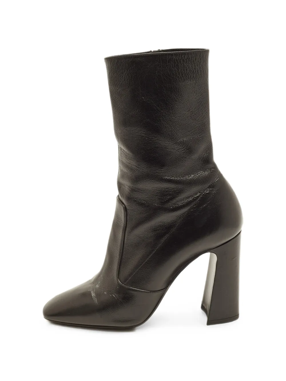Saint Laurent Pre-Owned Maddie mid-calf block-heel boots - Schwarz
