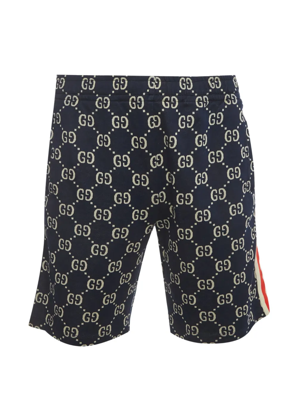 Gucci Pre-Owned GG Jacquard-Shorts mit Webstreifen - Blau