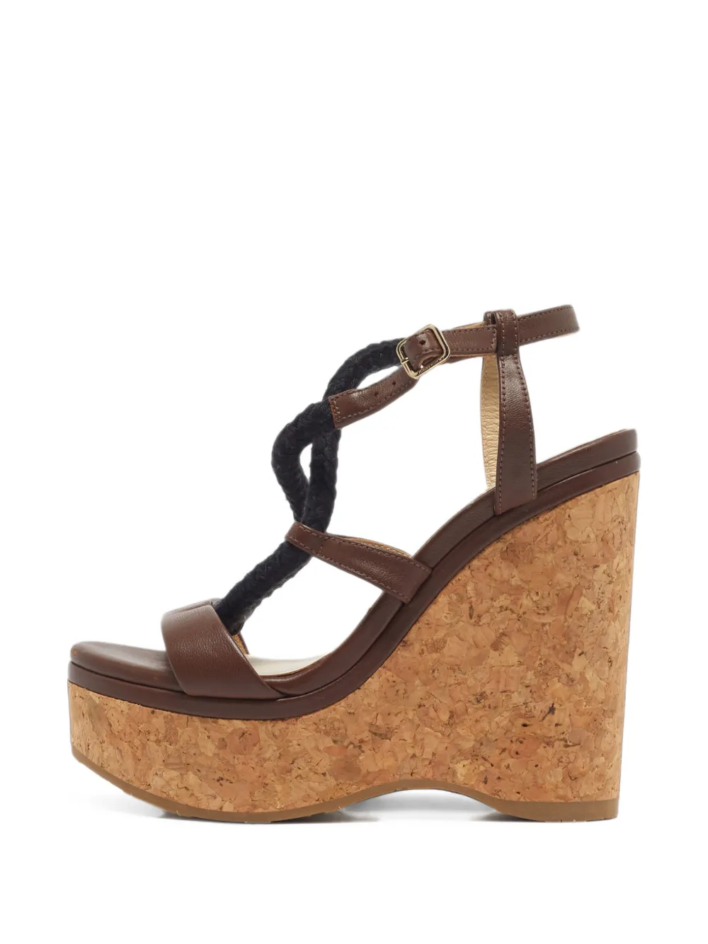 Jimmy Choo Pre-Owned Wynwood platform sandals - Braun