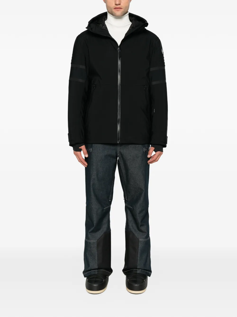 Fusalp Amwo ski-jack met logo-patch Zwart