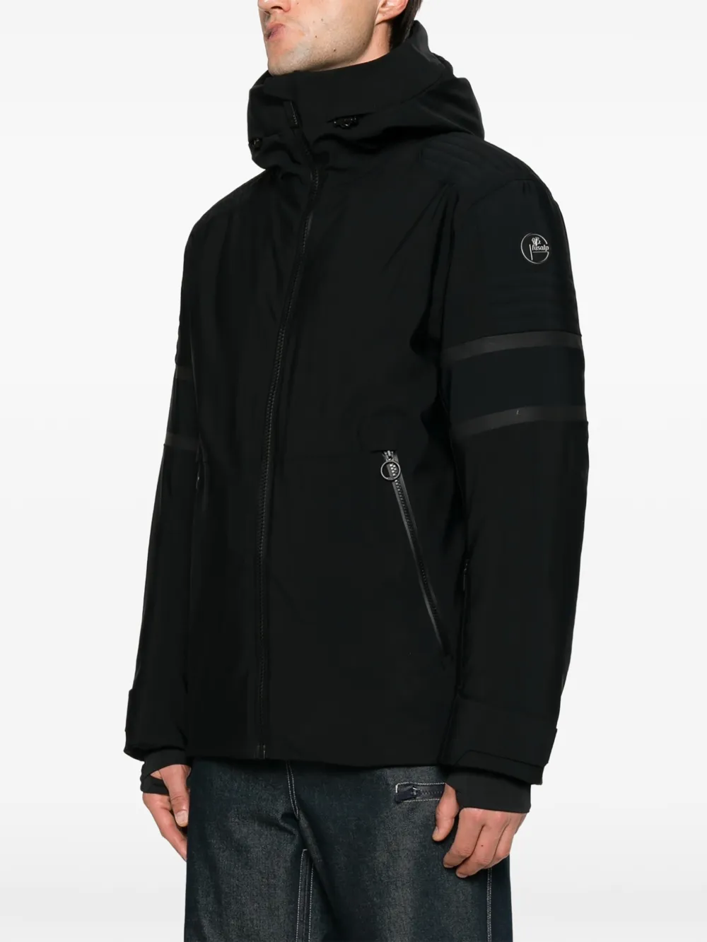 Fusalp Amwo ski-jack met logo-patch Zwart
