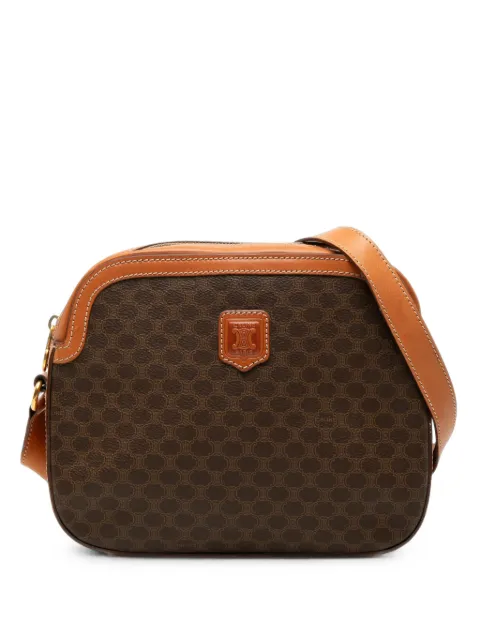 Celine Pre-Owned Macadam crossbody-taske i behandlet kanvas fra 1995