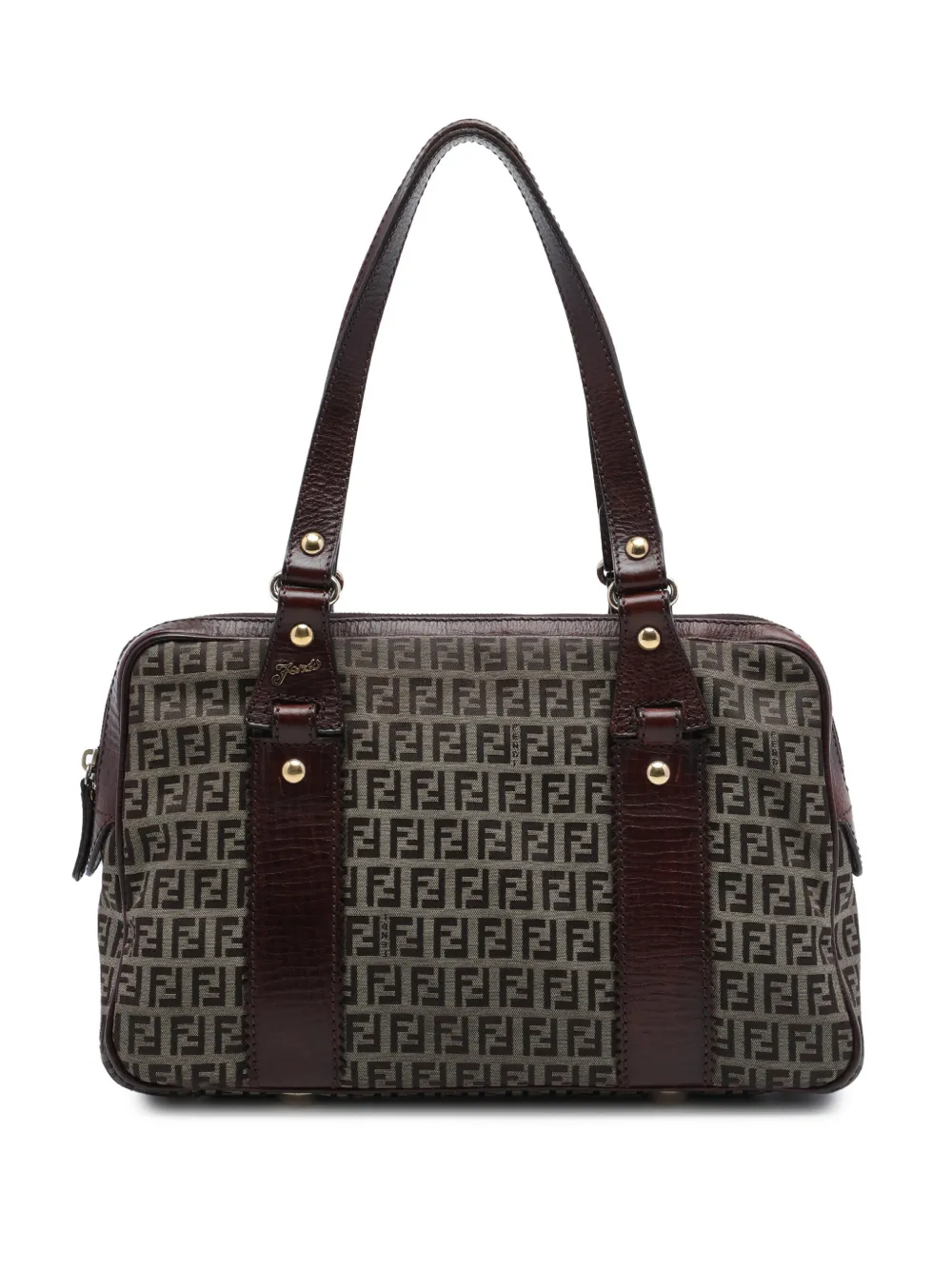 Fendi Pre-Owned 2000-2010 Zucchino Canvas shoulder bag - Marrone