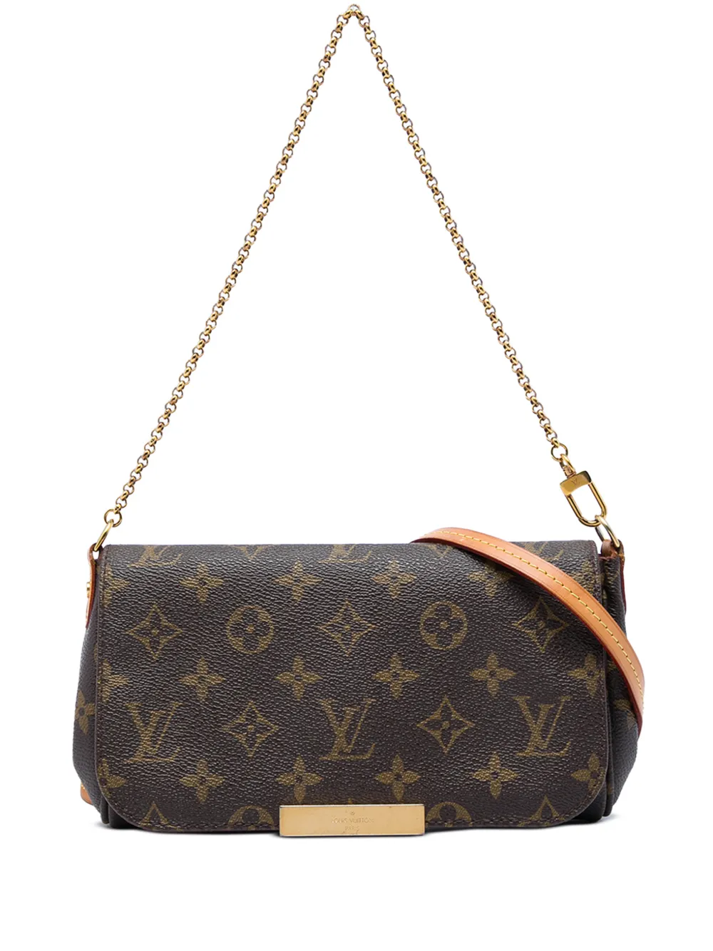 Louis Vuitton Pre-Owned 2015 Favorite MM Satchel-Tasche mit Monogramm - Braun