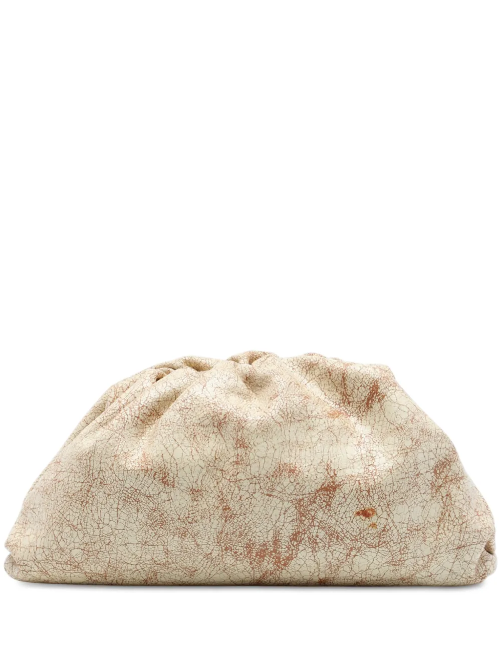 Bottega Veneta Pre-Owned 2012-2026 Crackled Calfskin The Pouch clutch bag - Toni neutri