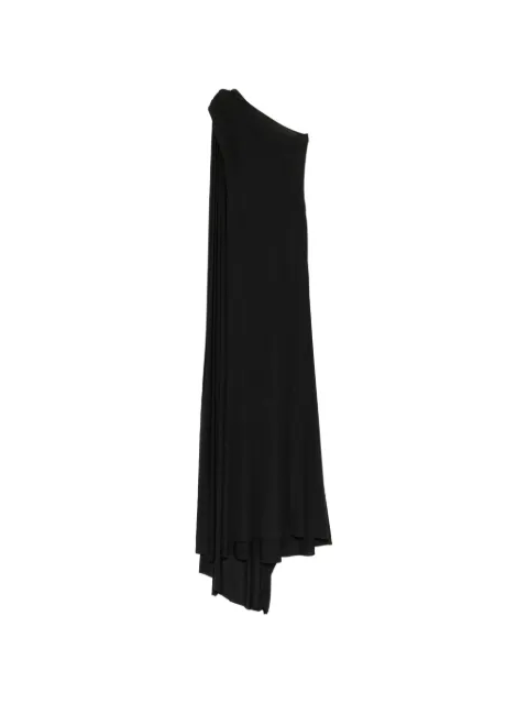 Naeem Khan one-shoulder cape-detail gown