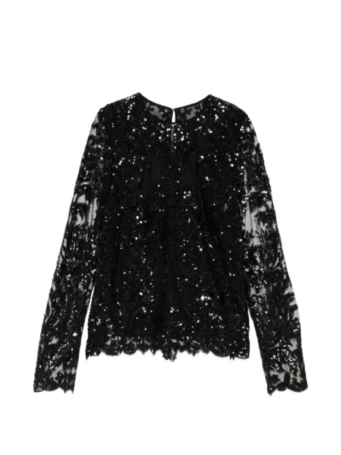 Naeem Khan sequin-embellished top