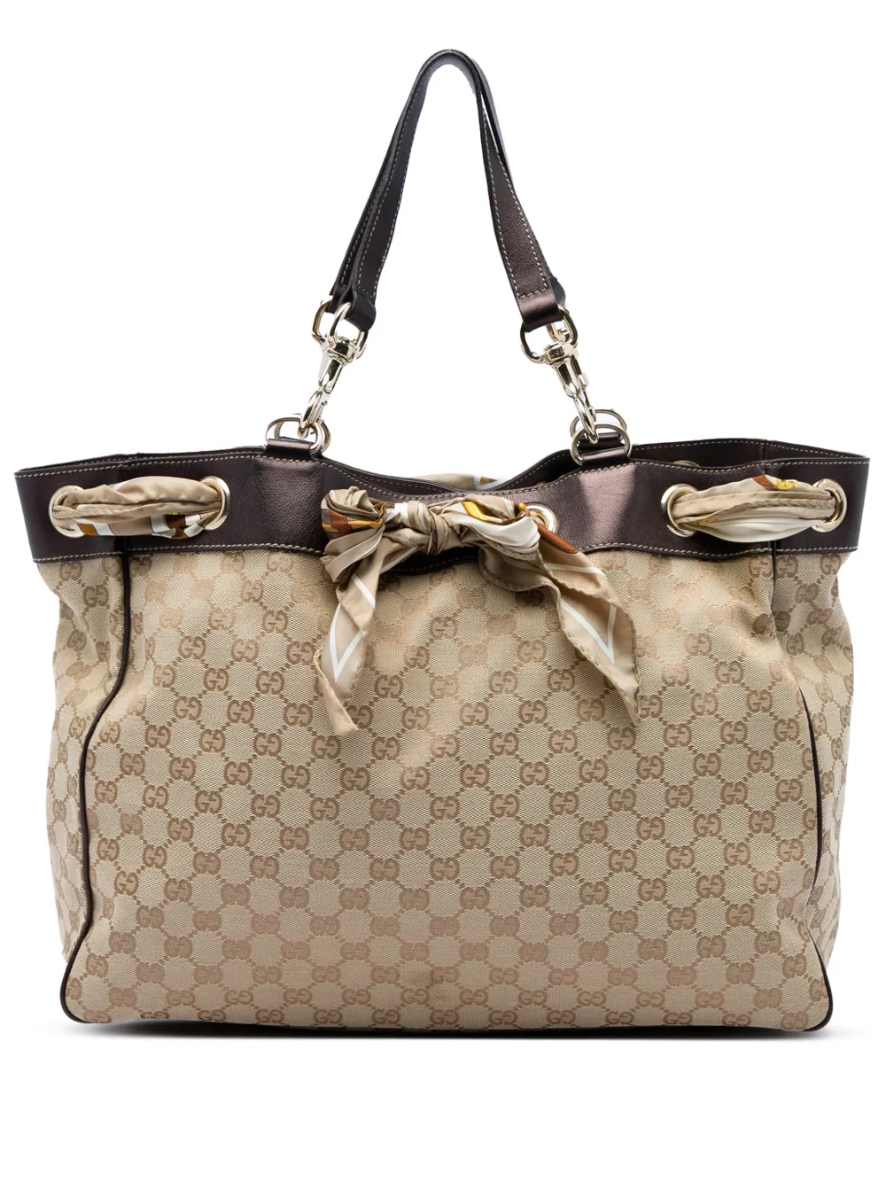 Gucci Pre-Owned 2016-2026 Large GG Canvas Positano tote bag - Toni neutri