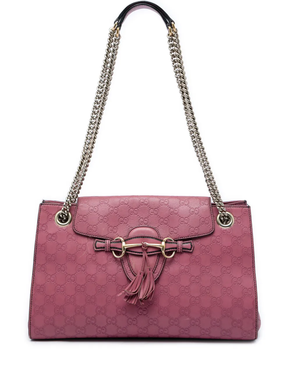 Gucci Pre-Owned 2016-2026 Large Guccissima Emily shoulder bag - Rosa