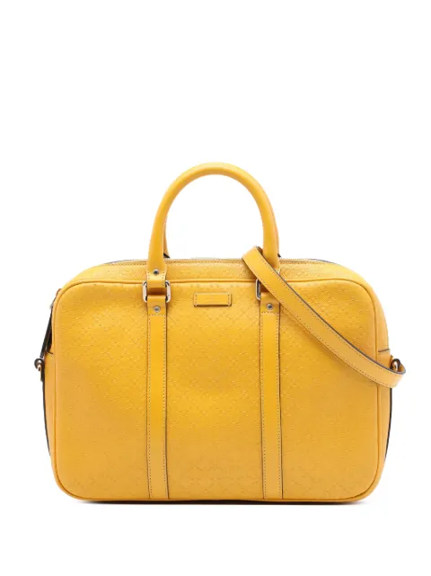 Gucci Pre-Owned 2016-2026 Medium Diamante Calfskin Bright business bag